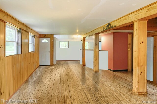 12445 Shaffer Rd, Davisburg, MI 48350 - foyer with light wood-type flooring