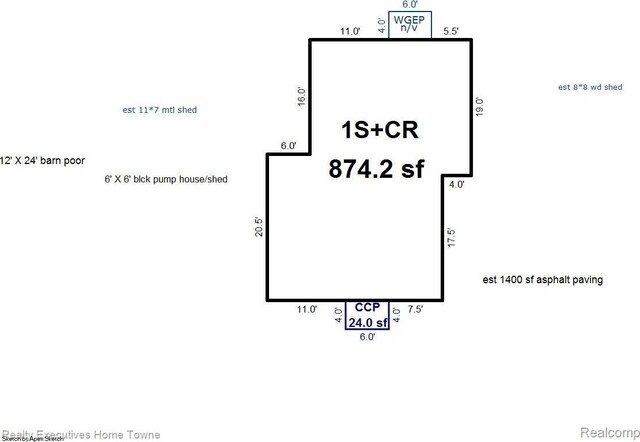 4466 Dove Rd, Saint Clair, MI 48060 - property floor plan