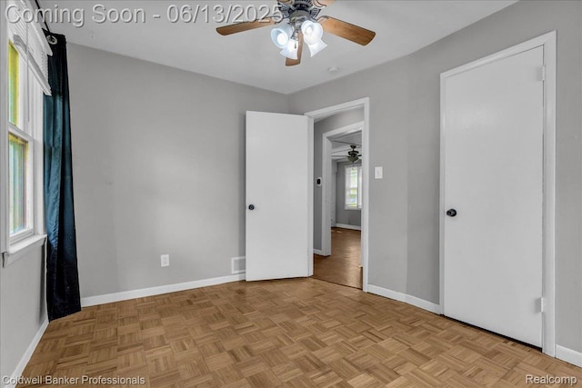 9060 N Sheldon Rd, Plymouth, MI 48170 - unfurnished bedroom with baseboards and ceiling fan