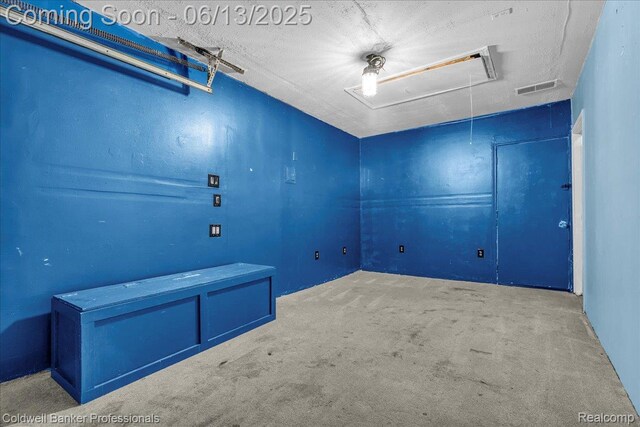 9060 N Sheldon Rd, Plymouth, MI 48170 - unfurnished room with attic access and carpet
