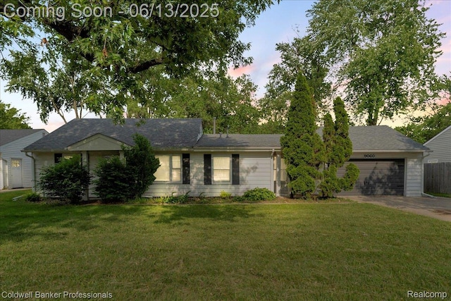 9060 N Sheldon Rd, Plymouth, MI 48170 - single story home featuring an attached garage and concrete driveway