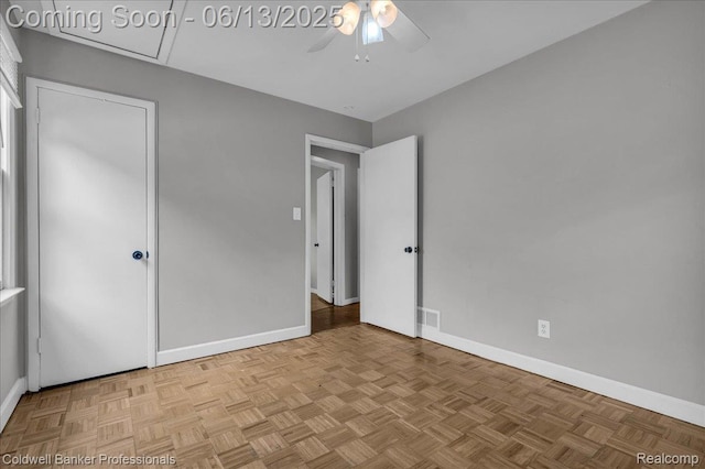 9060 N Sheldon Rd, Plymouth, MI 48170 - unfurnished bedroom featuring baseboards and a ceiling fan