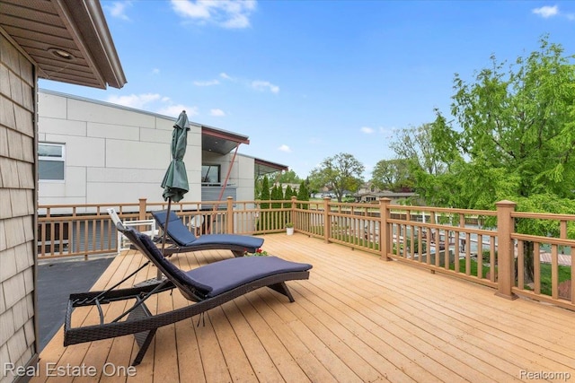 28395 Swan Island Dr, Grosse Ile, MI 48138 - view of wooden deck