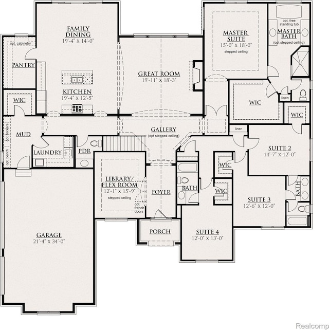 1760 Vista Dr, Oakland, MI 48363 - home floor plan