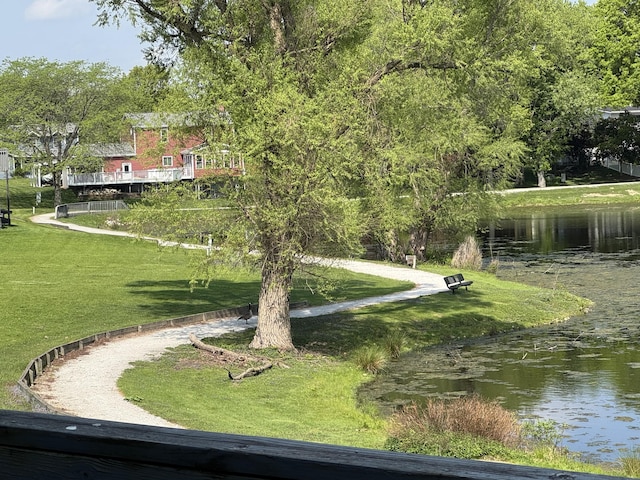 1300 Winding Ridge Ln Unit D8, Indiana, IN 46383 - view of community featuring a water view and a lawn