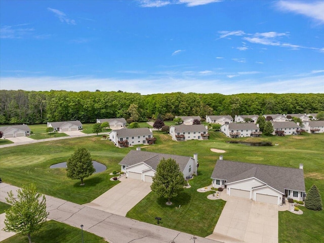 3799 Fairway Dr, Norton Shores, MI 49441 - aerial perspective of suburban area with a large body of water