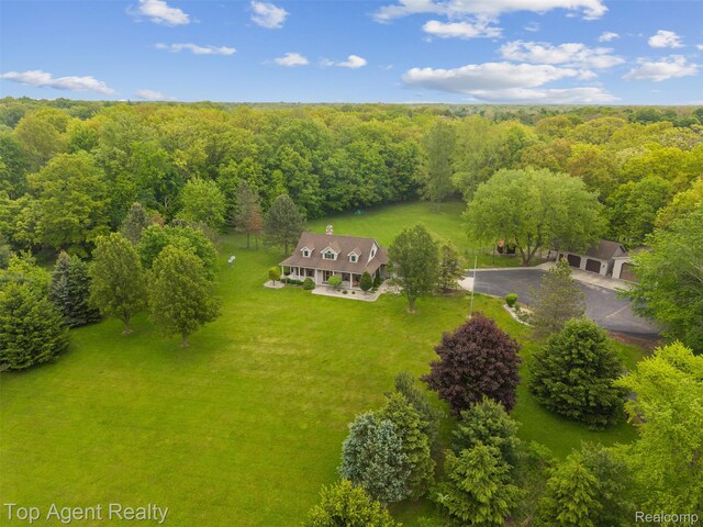 7386 Card Rd, Smiths Creek, MI 48074 - view from above of property with a heavily wooded area