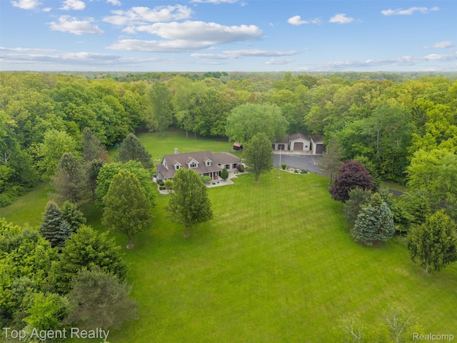 7386 Card Rd, Smiths Creek, MI 48074 - aerial view of property and surrounding area featuring a heavily wooded area