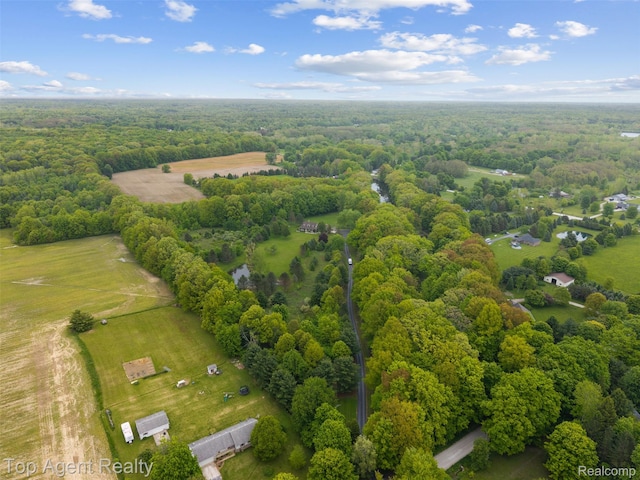 7386 Card Rd, Smiths Creek, MI 48074 - aerial view of sparsely populated area featuring a forest