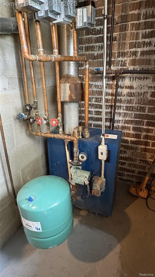 8865 E Bennington Rd, Durand, MI 48429 - utilities with a heating unit