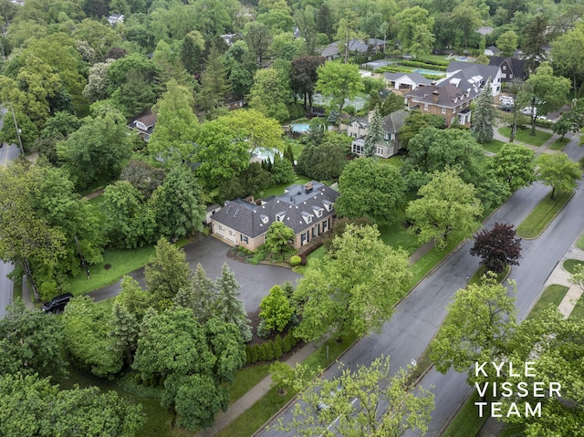 600 Plymouth Ave SE, East Grand Rapids, MI 49506 - aerial overview of property's location with nearby suburban area