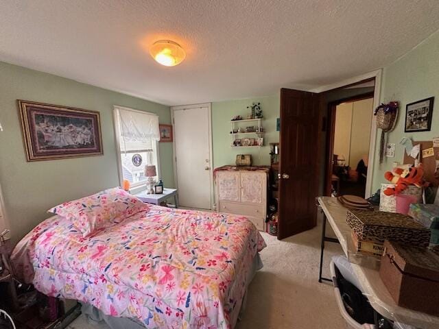 6 Vine St, Hillsdale, MI 49242 - carpeted bedroom featuring a textured ceiling