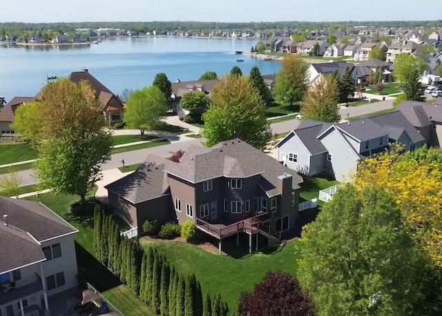 1657 N Bay Dr, Hudsonville, MI 49426 - aerial view of residential area with a nearby body of water