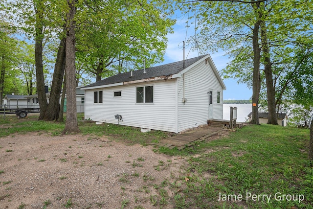 1760 S Colonel Point Dr, Crystal, MI 48818 - view of back of house
