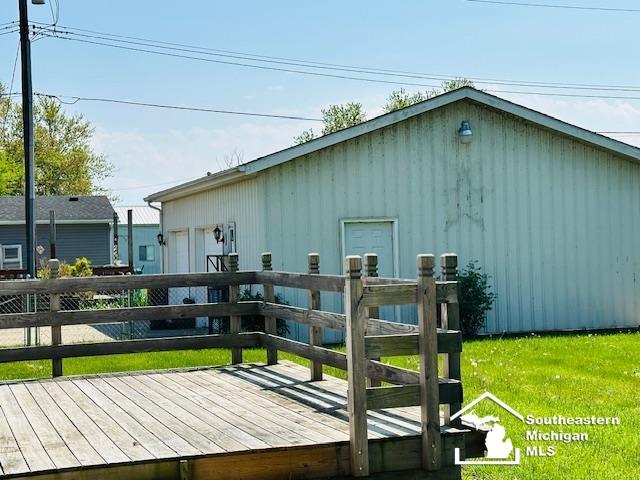 8499 Armstrong Rd, Newport, MI 48166 - exterior space featuring a yard