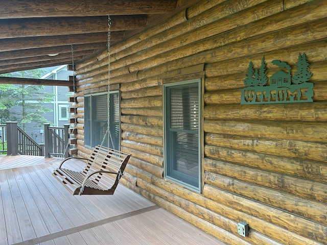 14278 Tyson Trl, Camden, MI 49232 - view of wooden terrace