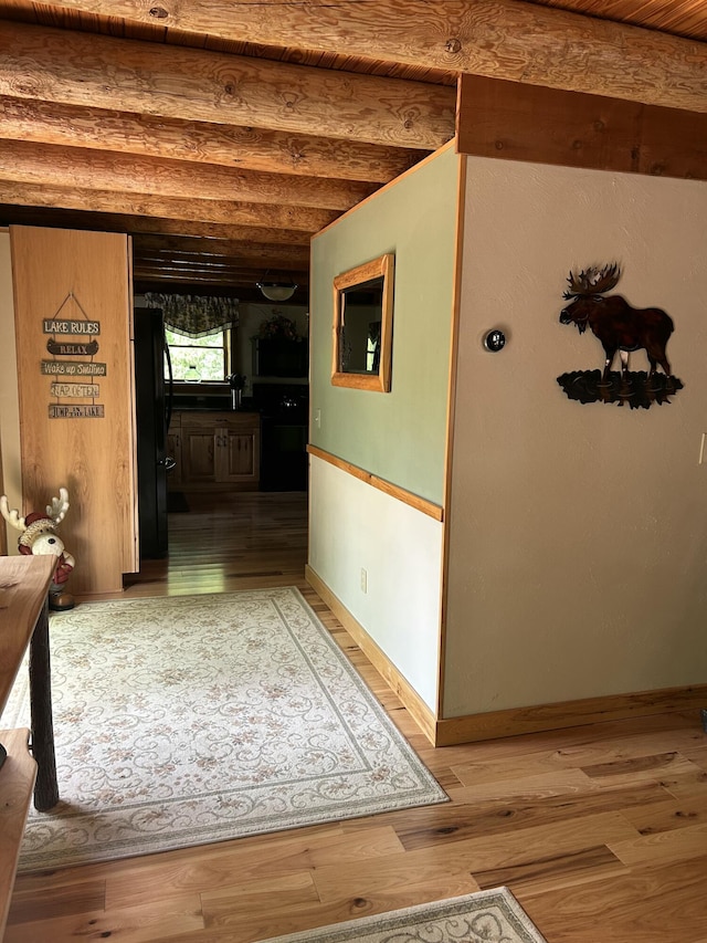 14278 Tyson Trl, Camden, MI 49232 - corridor with light wood-style floors and baseboards