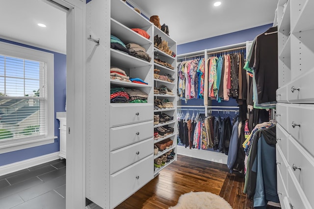 1406 W Washington Ave, Jackson, MI 49203 - spacious closet featuring wood finished floors