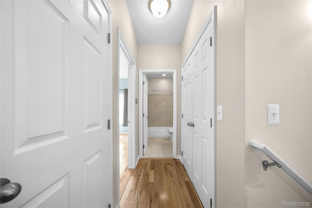 3021 Berkshire Rd, Auburn Hills, MI 48326 - corridor featuring wood finished floors and baseboards