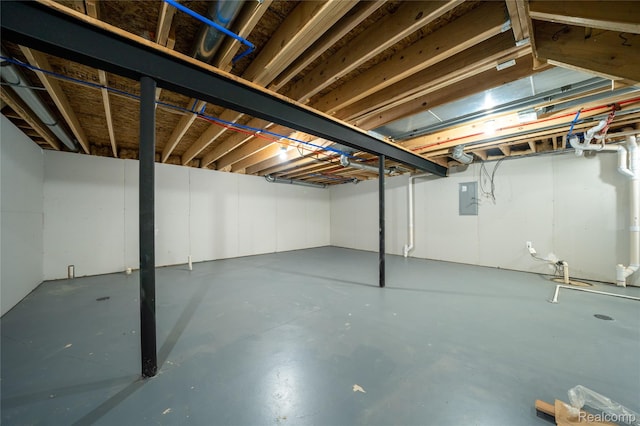 3021 Berkshire Rd, Auburn Hills, MI 48326 - unfinished below grade area with electric panel