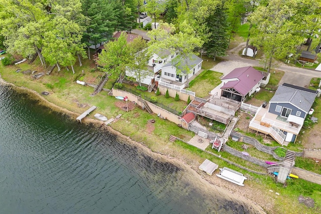 10138 S Lakeside Ridge Rd, Baldwin, MI 49304 - aerial overview of property's location featuring a large body of water