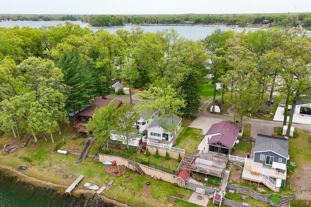 10138 S Lakeside Ridge Rd, Baldwin, MI 49304 - drone / aerial view of a nearby body of water