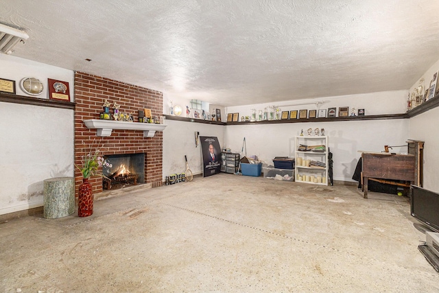 3261 Sherbourne Rd, Detroit, MI 48221 - garage featuring a brick fireplace