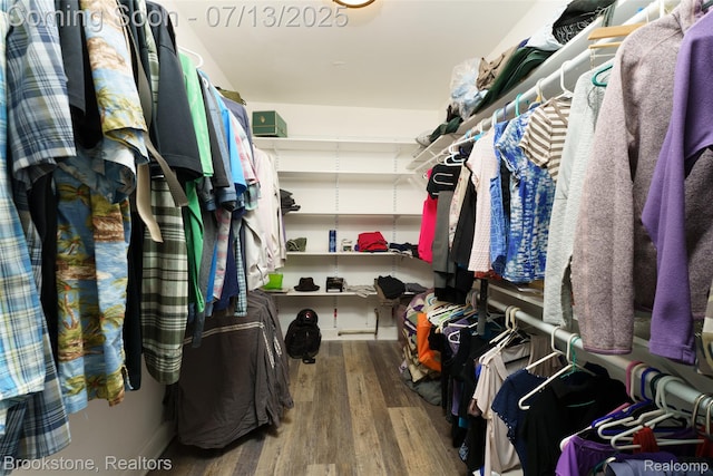 6245 Ray Rd, Swartz Creek, MI 48473 - spacious closet featuring wood finished floors