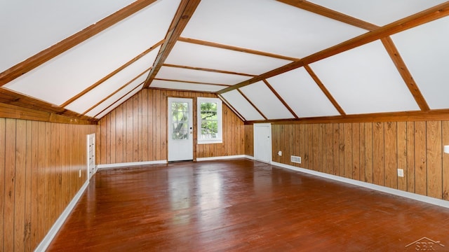 1355 Hemmeter Rd, Saginaw, MI 48638 - additional living space featuring wood finished floors, wooden walls, and baseboards