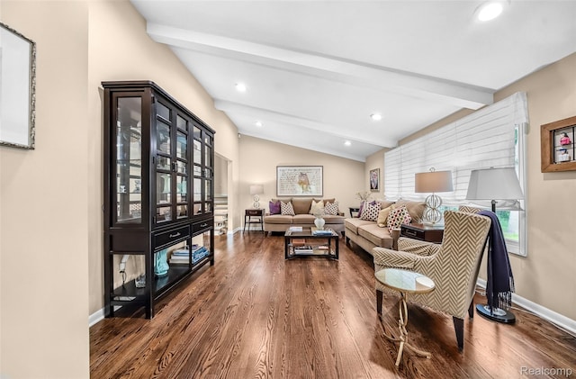 5259 Echo Rd, Bloomfield Hills, MI 48302 - living area featuring dark wood finished floors, recessed lighting, and baseboards