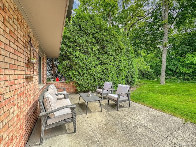 5259 Echo Rd, Bloomfield Hills, MI 48302 - view of patio with an outdoor living space