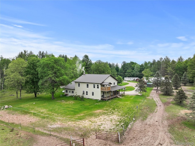 8875 N Lakola Rd, Tustin, MI 49688 - aerial view of property and surrounding area