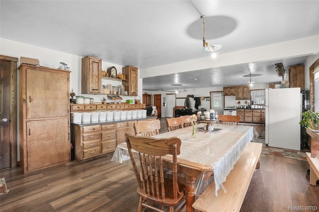 8875 N Lakola Rd, Tustin, MI 49688 - dining room with dark wood finished floors