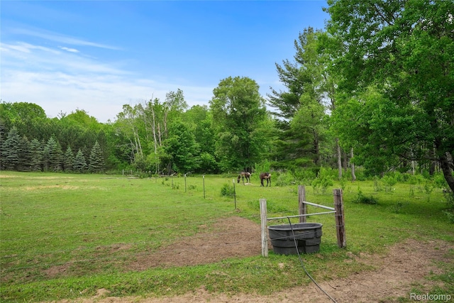 8875 N Lakola Rd, Tustin, MI 49688 - view of property's community featuring a forest view and a lawn