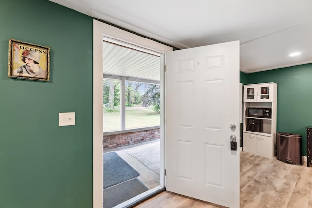 3701 3 1/2 Mile Rd, Athens, MI 49011 - foyer entrance with light wood-style flooring