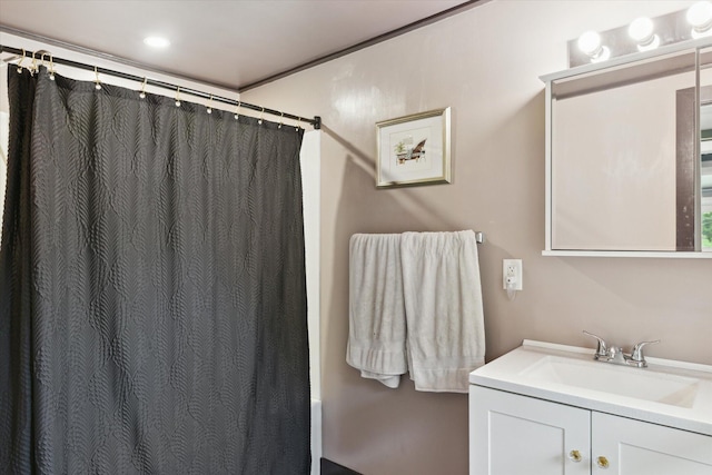 3701 3 1/2 Mile Rd, Athens, MI 49011 - bathroom featuring vanity and a shower with curtain