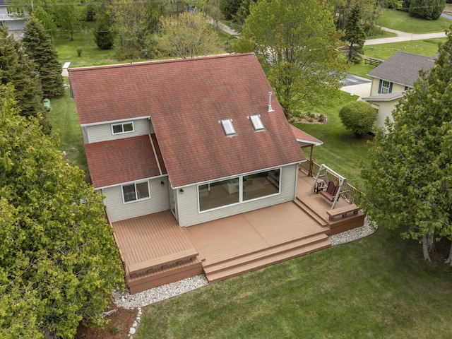 5384 Indian Trl, Frankfort, MI 49635 - view from above of property