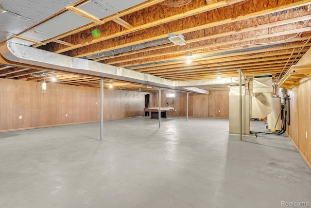 5562 Sheridan Line Rd, Croswell, MI 48422 - unfinished basement with gas water heater