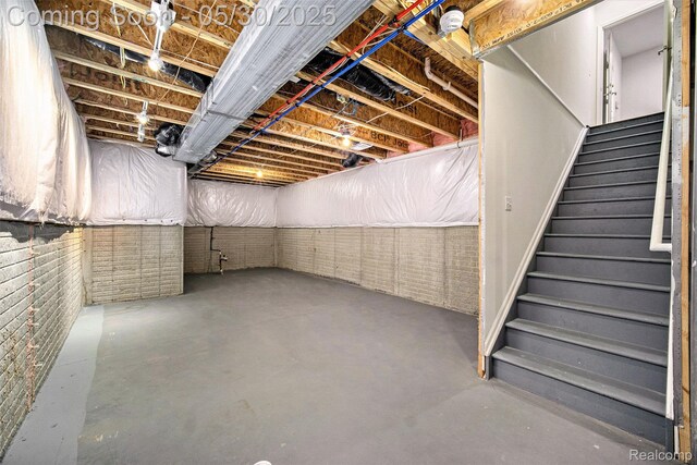 2979 Havre St, Ann Arbor, MI 48105 - unfinished below grade area with stairs