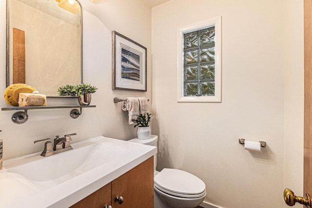 135 Barton Dr, Ann Arbor, MI 48105 - half bathroom with vanity and toilet