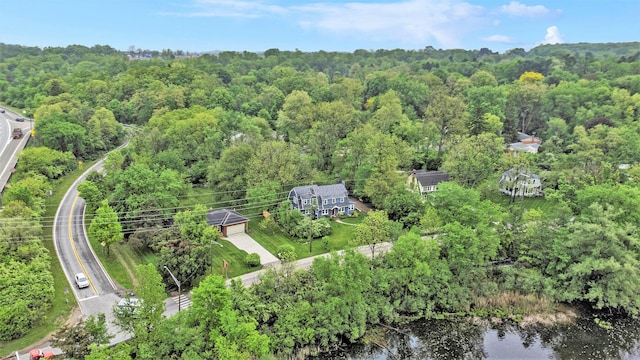 135 Barton Dr, Ann Arbor, MI 48105 - aerial view of property's location featuring a heavily wooded area and a large body of water