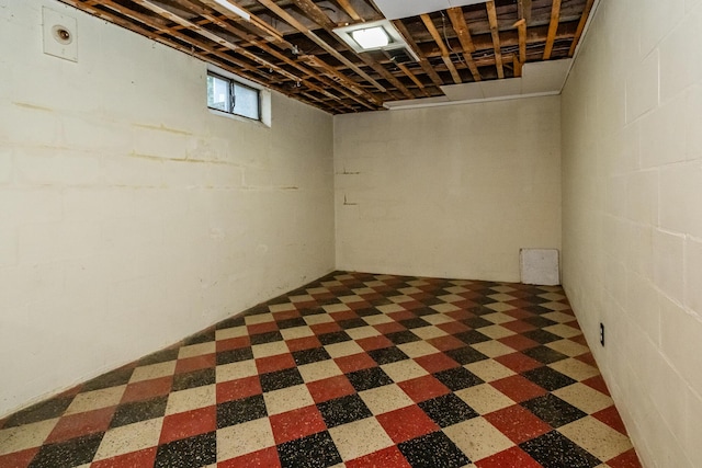538 Monterey Dr, Benton Harbor, MI 49022 - below grade area featuring concrete block wall