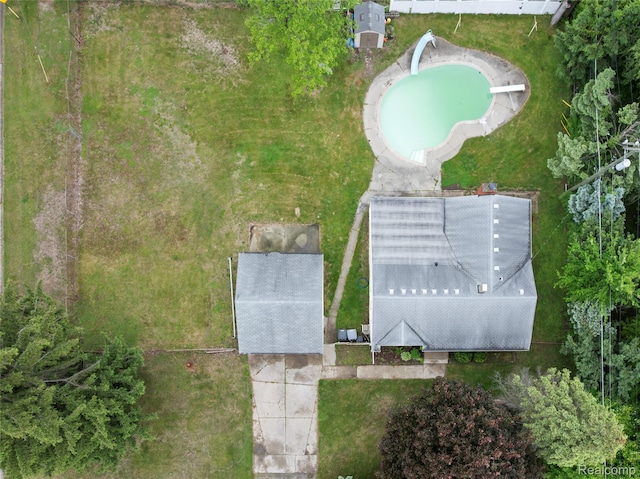 30542 Bretton St, Livonia, MI 48152 - drone / aerial view of a pool