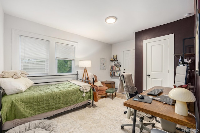 2223 S La Salle Gdns, Detroit, MI 48206 - bedroom with an office area and carpet