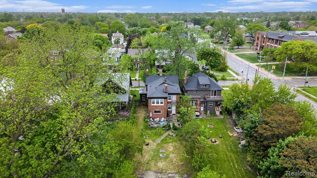 2223 S La Salle Gdns, Detroit, MI 48206 - aerial overview of property's location featuring nearby suburban area