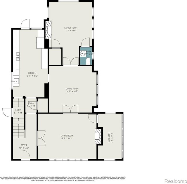 2223 S La Salle Gdns, Detroit, MI 48206 - room layout