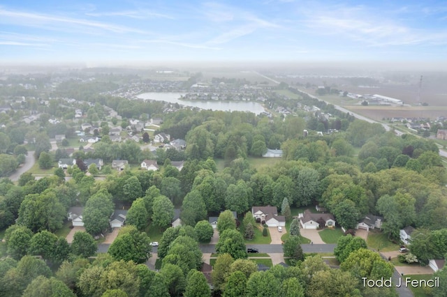 11081 Timberline Dr, Allendale, MI 49401 - aerial perspective of suburban area with a large body of water
