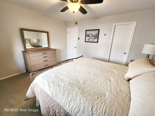 9135 Greenway Blvd, Saginaw, MI 48609 - bedroom featuring carpet floors, baseboards, and a ceiling fan