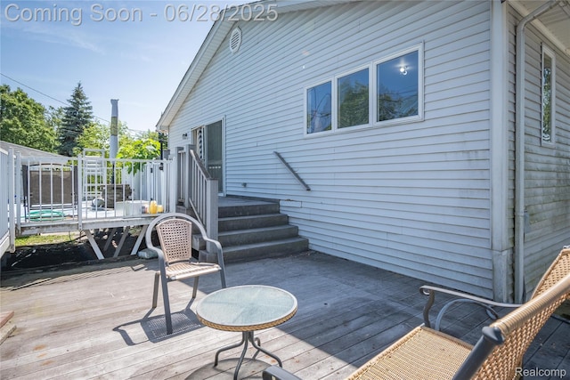 36426 Weideman St, Clinton Township, MI 48035 - view of wooden deck