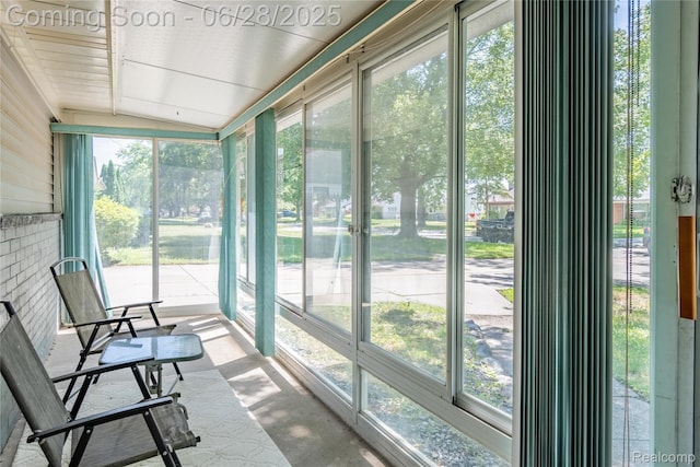 36426 Weideman St, Clinton Township, MI 48035 - sunroom / solarium featuring plenty of natural light and vaulted ceiling